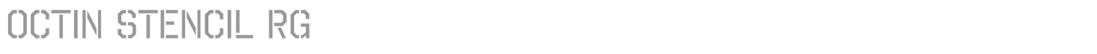 Octin Stencil font preview